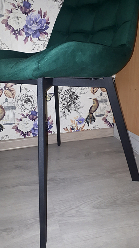 Стул на металлокаркасе Челси велюр коричневый / черный каркас фото покупателя 146