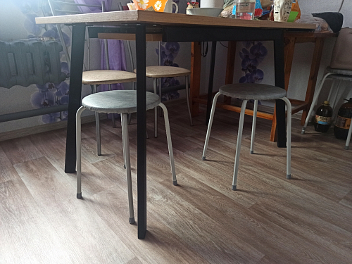 Стол Тринити Лофт 120 32 мм дуб галифакс табако / черный матовый фото покупателя 908