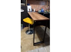 Барная стойка Дилан Лофт 120х40х90 бетон светлый фото покупателя 151