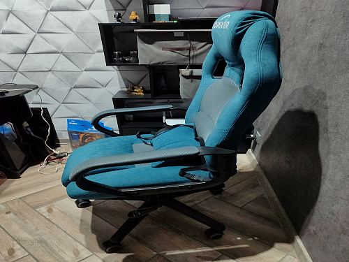 Компьютерное кресло Driver/Драйвер кожзам черный / ткань черный фото покупателя 109