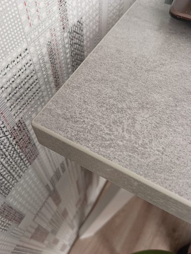 Стол Тринити Лофт 120 32 мм бетон / черный матовый фото покупателя 509