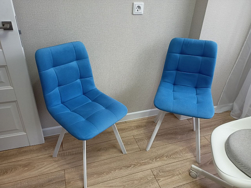 Стул на металлокаркасе Чилли бирюзовый / черный фото покупателя 1339