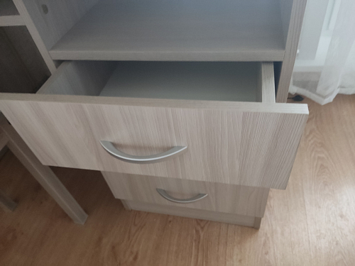 Стол письменный Бриз МДФ волна лайм / ясень светлый фото покупателя 64