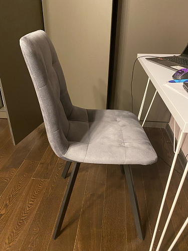 Стул на металлокаркасе Чилли синий / белый фото покупателя 839