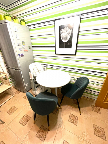 Стул на металлокаркасе Gabi 1 line light blue / black фото покупателя 199