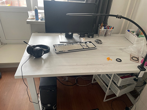 Деревянный стол Лота Лофт 120x75 дуб крафт табачный / черный матовый фото покупателя 923