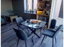 Стул на металлокаркасе Вейв темно-серый / черный фото покупателя 345