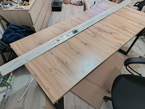 Стол раскладной Лота Лофт 120 25 мм юта / черный матовый фото покупателя 178