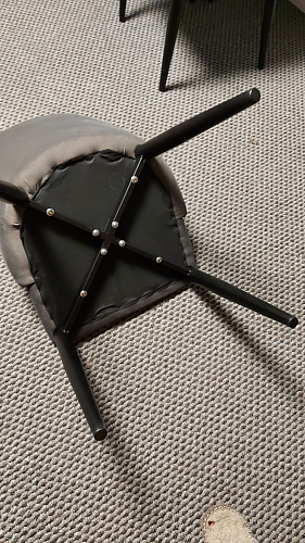 Стул на металлокаркасе Kora gray / black фото покупателя 232