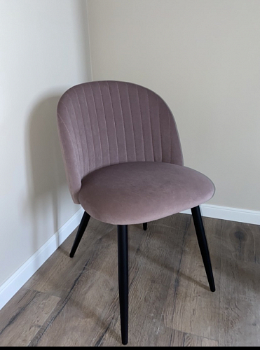 Стул на металлокаркасе Gabi 1 темно-серый / черный фото покупателя 121