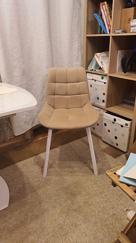 Стул на металлокаркасе Челси бирюзовый / черный фото покупателя 108