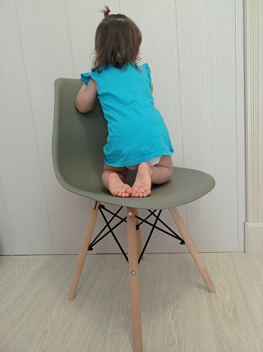 Стул Cindy Eames mod. 001 khaki / natural фото покупателя 346