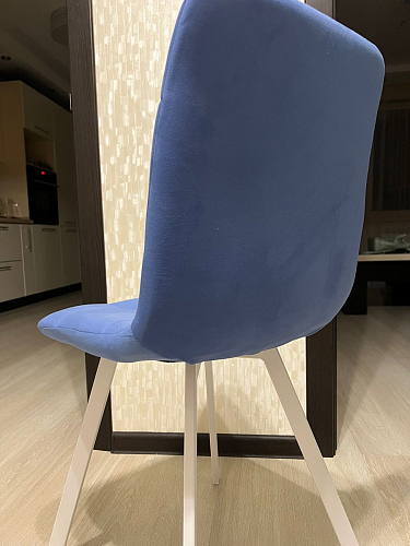 Стул на металлокаркасе Чилли К темно-серый (velutto 32) / черный фото покупателя 32