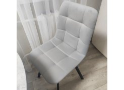 Стул на металлокаркасе Чилли синяя ткань / белый фото покупателя 252