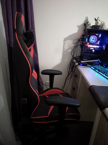 Компьютерное кресло Racer черное / оранжевое фото покупателя 158