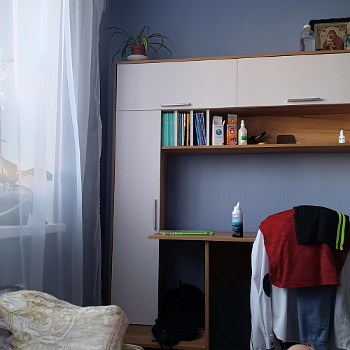 Письменный стол Лайт 03.243 дуб золотой (craft) / белый премиум фото покупателя 211