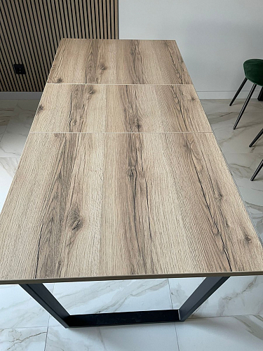 Деревянный стол Лота Лофт 120х75 белый матовый / дуб крафт золотой фото покупателя 504