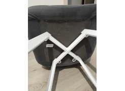 Стул на металлокаркасе Чилли синяя ткань / белый фото покупателя 90