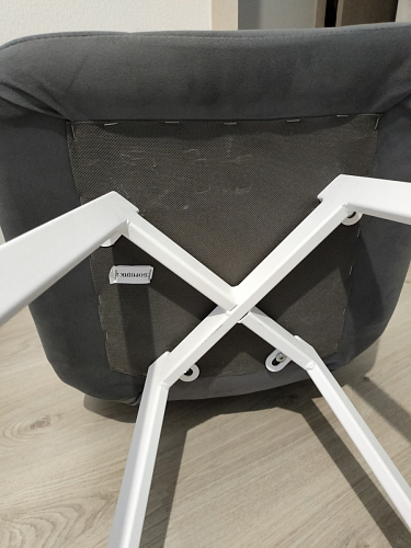 Стул на металлокаркасе Чилли зеленый / белый каркас фото покупателя 90