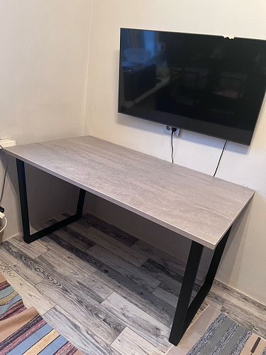 Деревянный стол Лота Лофт 140х80 дуб крафт табачный / черный матовый фото покупателя 681