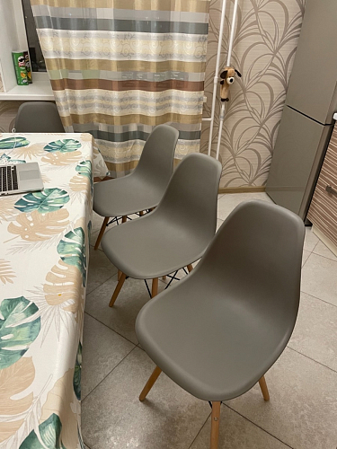 Пластиковый стул Eames PC-015 желтый фото покупателя 222