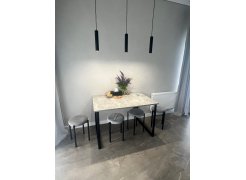 Стол Лота Лофт 140 25 мм юта / белый матовый фото покупателя 711