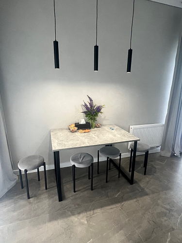 Деревянный стол Лота Лофт 120х75 белый матовый / дуб крафт золотой фото покупателя 711