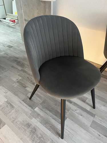 Стул на металлокаркасе Gabi 1 light blue / black / gold фото покупателя 573