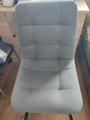 Стул на металлокаркасе Чилли черный / зеленый фото покупателя 923