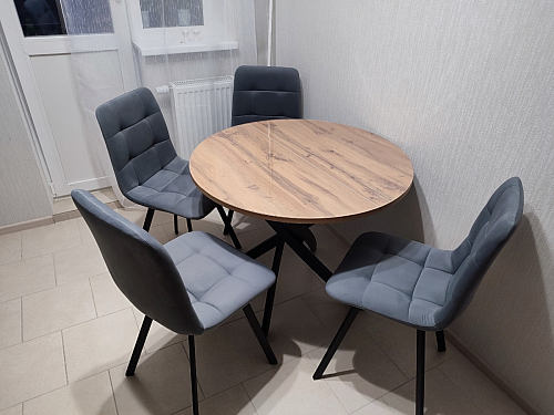 Комплект стульев Чилли 2 шт бежевый / черный фото покупателя 47