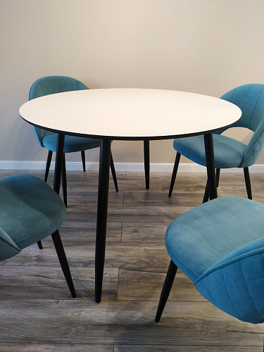 Стеклянный стол Анселм белый фото покупателя 14