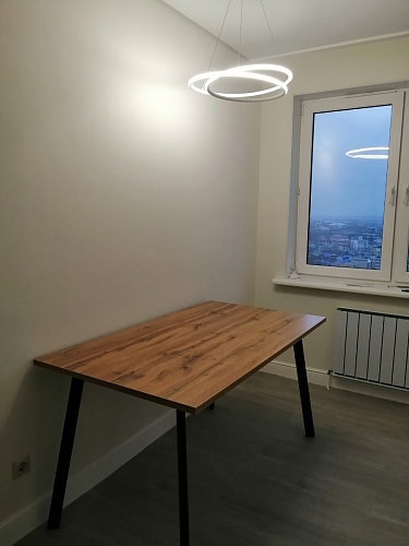 Стол Тринити Лофт 120 32 мм бетон / черный матовый фото покупателя 356