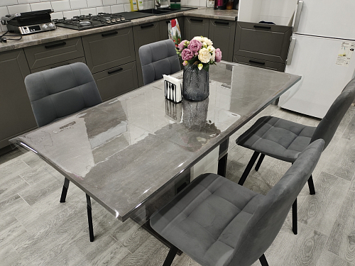 Стул на металлокаркасе Чилли бирюзовый / черный фото покупателя 1393