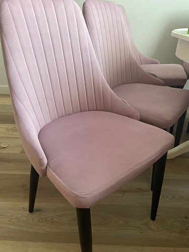 Стул на металлокаркасе Kora beige / black фото покупателя 36