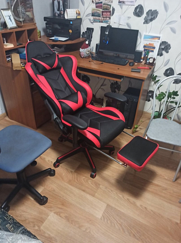 Компьютерное кресло Kano черное / красное фото покупателя 71