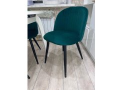 Стул на металлокаркасе Gabi 1 бежевый / черный с серебряными наконечниками фото покупателя 332