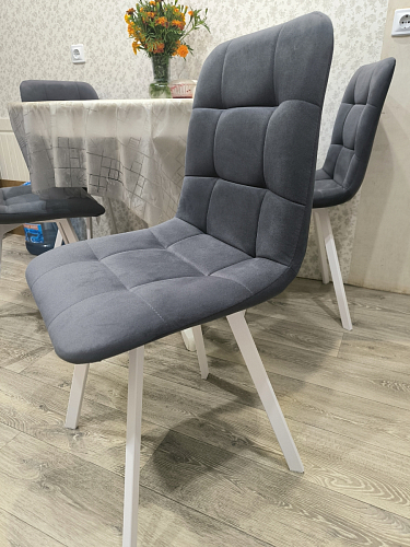 Комплект стульев Чилли 4 шт темно-серый / черный фото покупателя 385