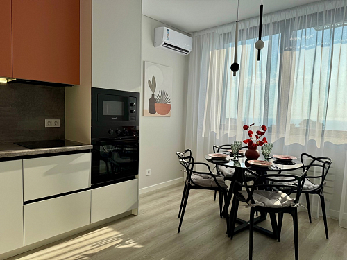 Стеклянный стол Норфолк 100 золото фото покупателя 50