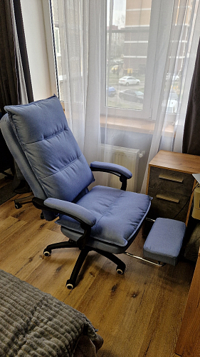 Компьютерное кресло Rapid голубое фото покупателя 142