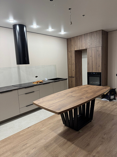 Деревянный стол Эудес 160(205)х90 сабия / черный фото покупателя 6