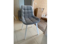 Стул на металлокаркасе Челси серый 02 / черный фото покупателя 162