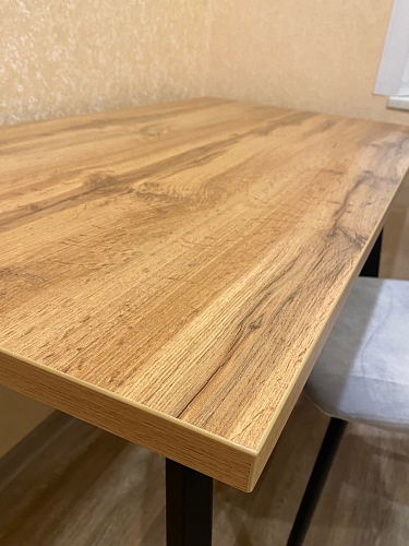 Стол Тринити Лофт 120 32 мм дуб галифакс табако / черный матовый фото покупателя 386