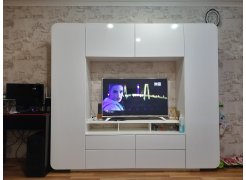 Готовая гостиная Румба белый / белый глянец  - Уцененный экземпляр фото покупателя 108