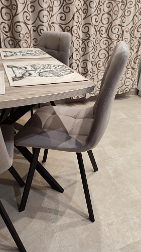 Комплект стульев Чилли 2 шт бежевый / черный фото покупателя 1469