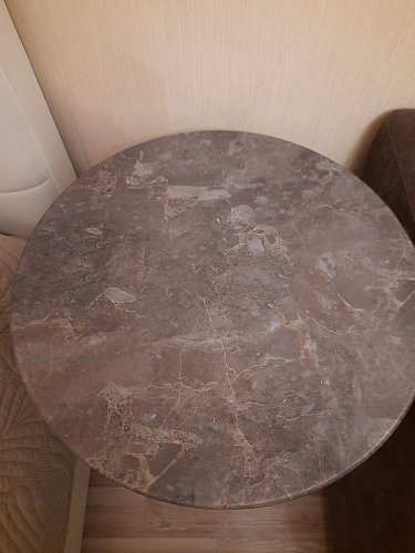 Журнальный столик Волопас серо-зеленый мрамор / черный фото покупателя 13