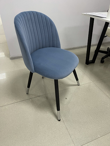 Стул на металлокаркасе Gabi 1 темно-серый / черный фото покупателя 157