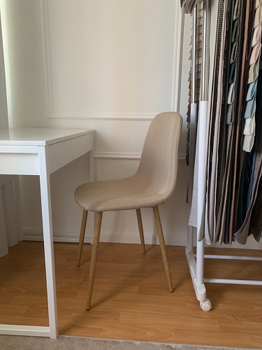 Стул на металлокаркасе Lilu 05 gray / white фото покупателя 6