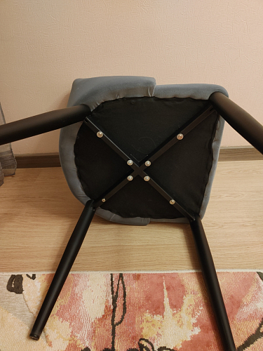 Стул на металлокаркасе Kora gray / black фото покупателя 79