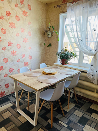 Деревянный стол Лота Лофт 120х75 белый матовый / дуб крафт золотой фото покупателя 810