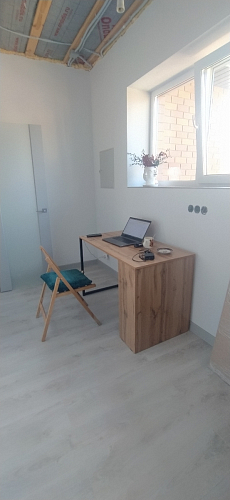 Письменный стол Фред Лофт черный матовый / дуб делано темный фото покупателя 12